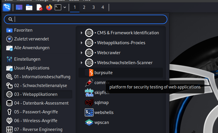 Burp Suite on Kali Linux
